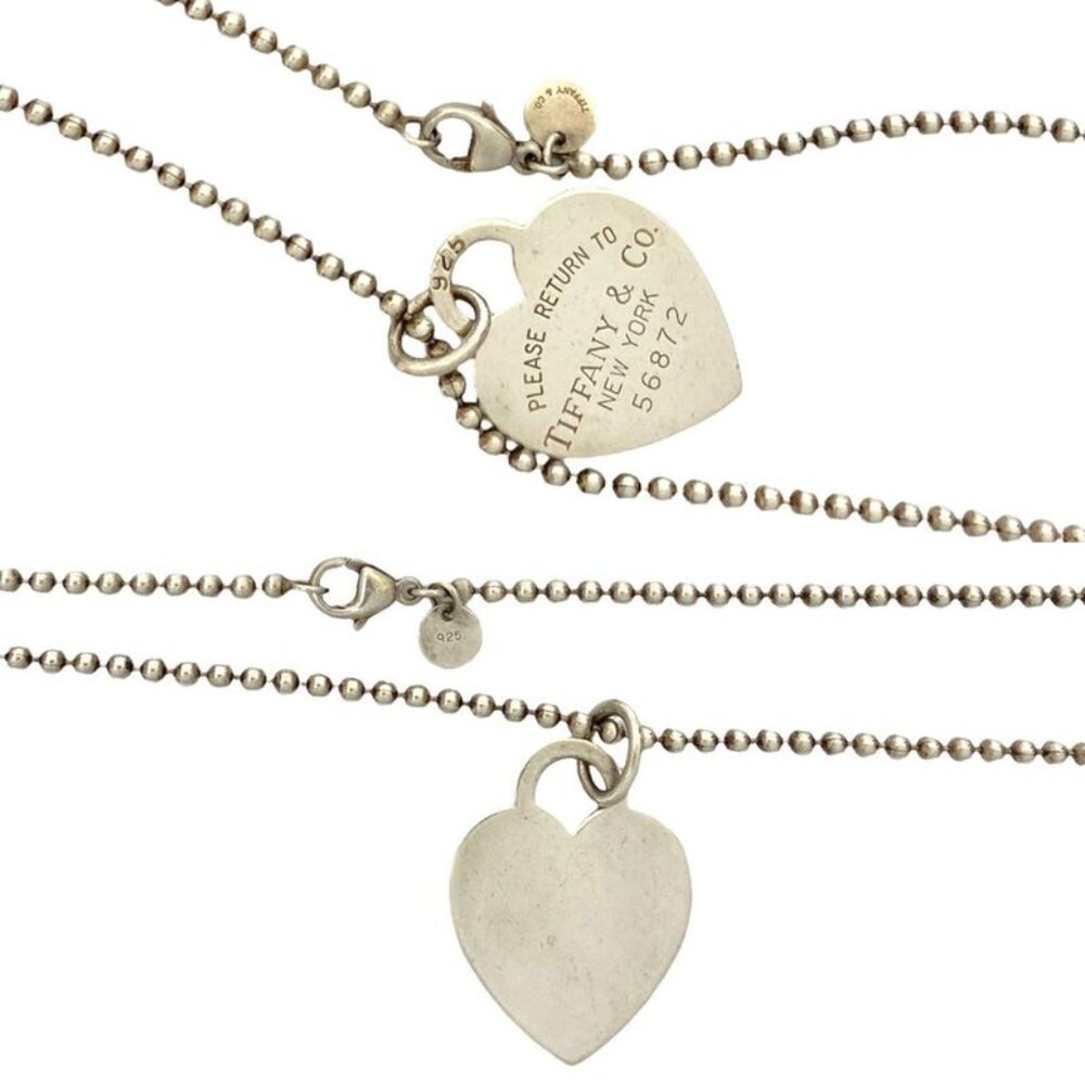 ★SOLD★ Tiffany & Co Return To Tiffany & Co Heart Tag Necklace Silver 925 - Picture 3 of 5